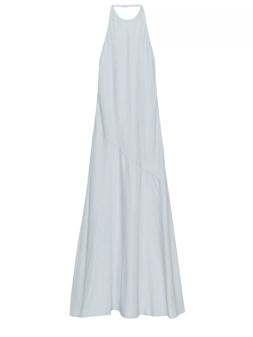 Zara Light Blue Halter Midi Dress